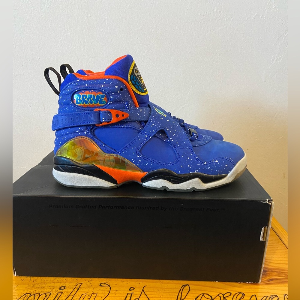 Air Jordan Retro DB 8s Blue Orange size 6 Youth
